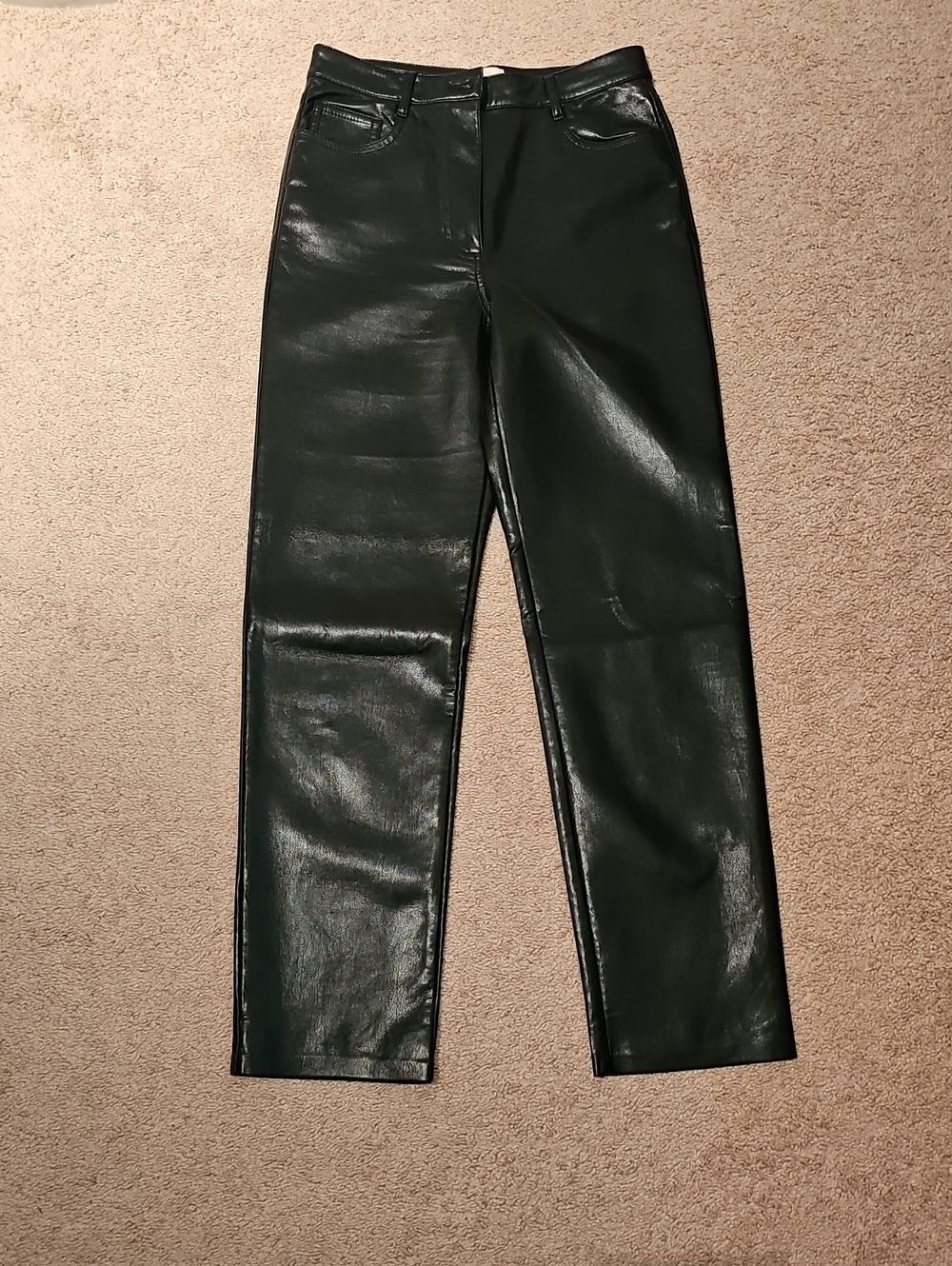 Wilfred Black Faux Leather Waistband Detail